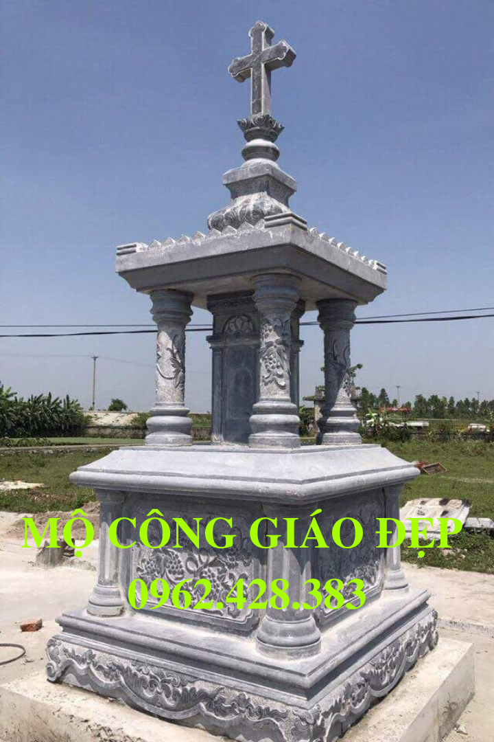 mộ đá công giáo 1 mái 