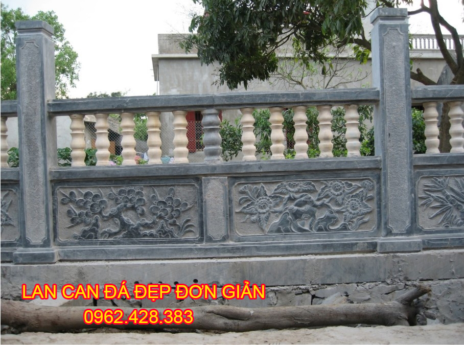 lan can đá đơn giản 