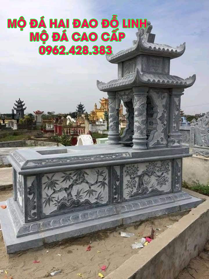 mộ đá hai mái đẹp