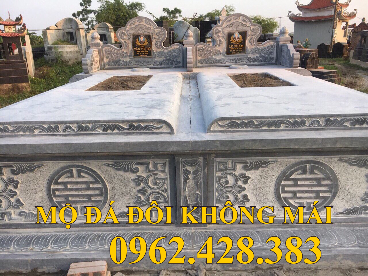 mộ đá đôi không mái 4