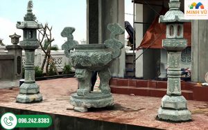 Thi công lư hương đá theo yêu cầu