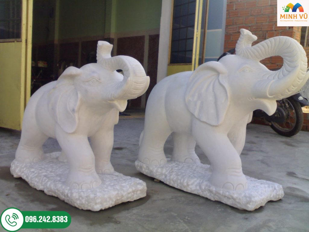 Xưởng sản xuất voi đá theo yêu cầu