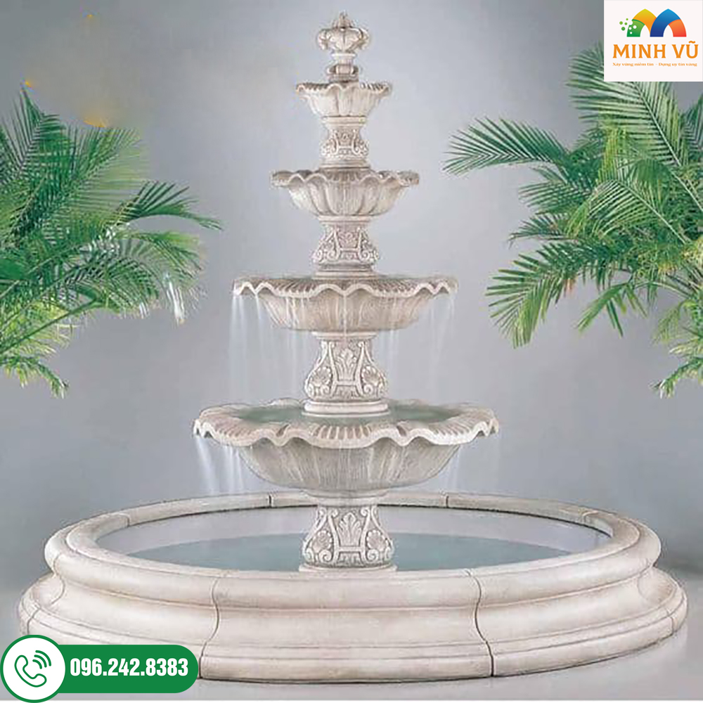 Thi công đài phun nước theo yêu cầu