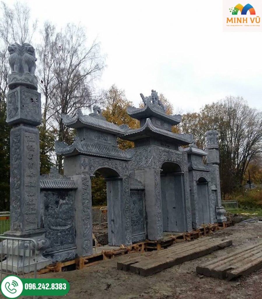 Mẫu cổng đá lăng mộ đẹp