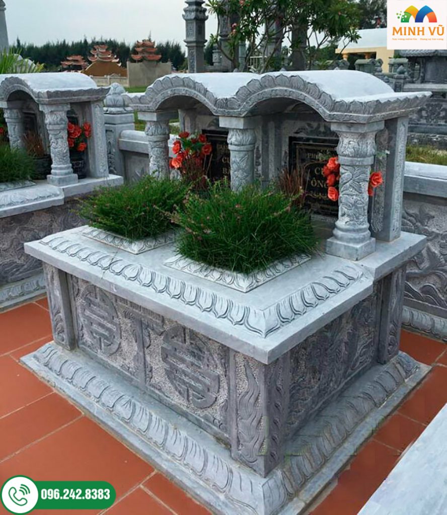 Mộ đá mái vòm chạm khắc tinh xảo